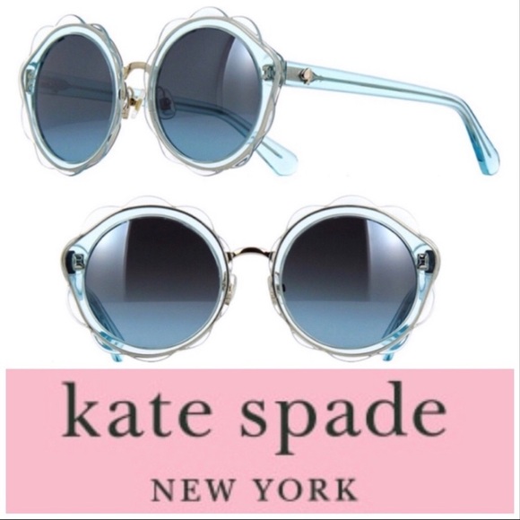 kate spade Accessories - NEW Kate Spade Karrie Round Scallop Edge Flower Sunglasses